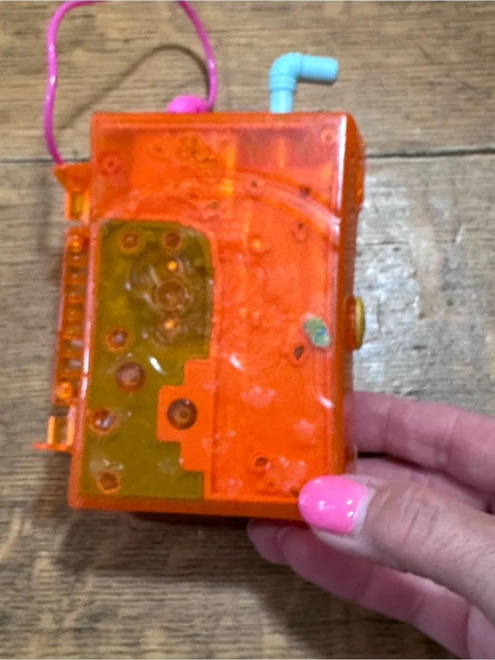 Polly Pocket Orange Mini Playset Case - Colorful Fruit Design